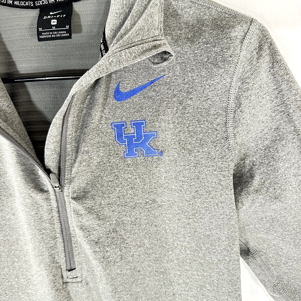 Nike Dri-Fit 1/4 Zip UK Kentucky Wildcats Women's Gray Pullover M Fall - Picture 3 of 5